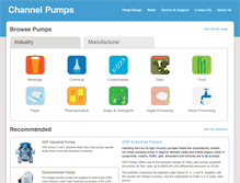 Tablet Screenshot of channelpumps.com